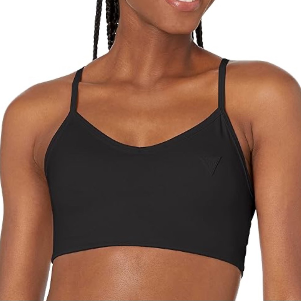 Splits59 black spaghetti strap racerback style sports bra size XS